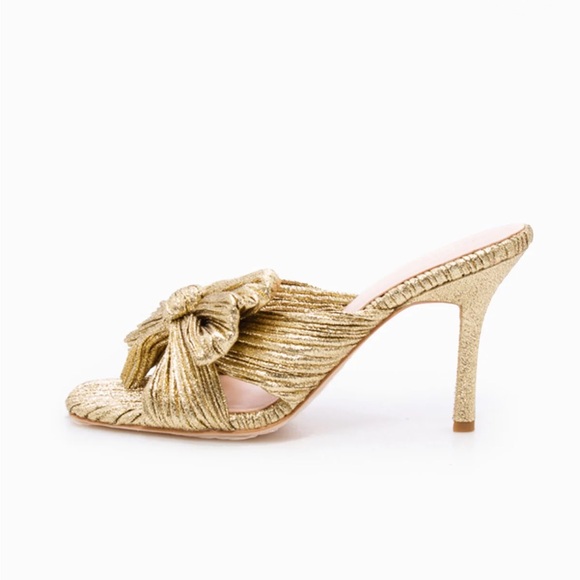 Claudia pleated bow mule loeffler Randall 7 - Picture 2 of 5